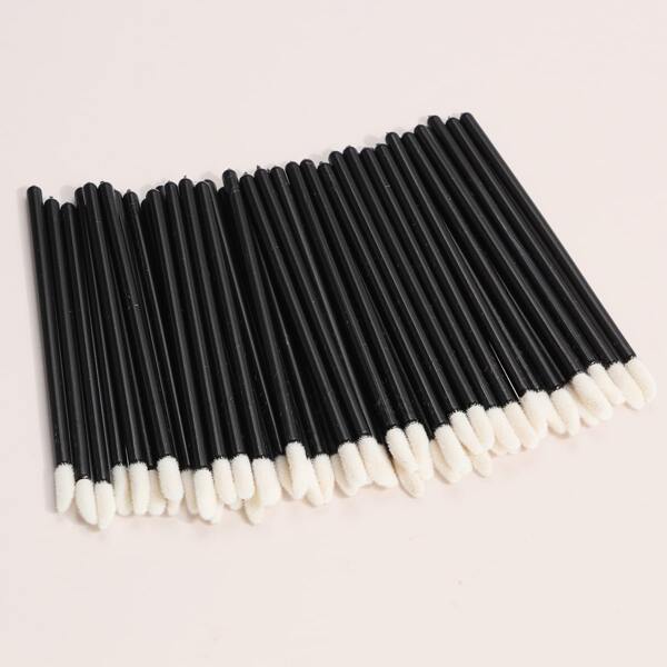 

50pcs Disposable Lip Brush, Black