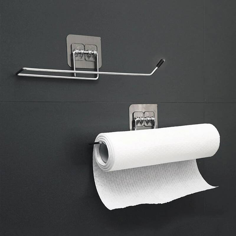 

1pc Stainless Steel Towel Rack, Silver