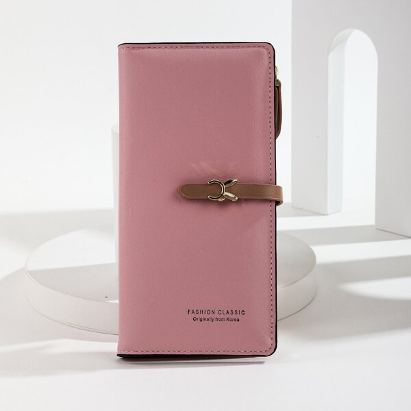 

Letter Graphic Long Purse, Pink