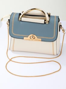 極簡包鏈，耐用的包帶，包飾、替換用品，新手和白領工作者的時尚耐用袋子禮物 - 金色 - 查看 2