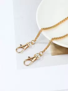 極簡包鏈，耐用的包帶，包飾、替換用品，新手和白領工作者的時尚耐用袋子禮物 - 金色 - 查看 4