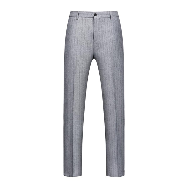 

Men Solid Tailored Pants, Grey