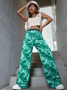 Muchica Embroidery Letter Contrast V-neck Crop Sweater Vest - Beige - View 3