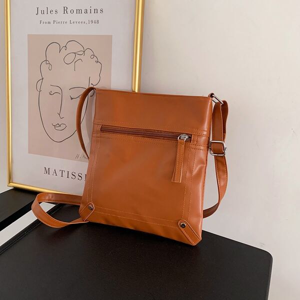 

Minimalist Crossbody Bag, Brown