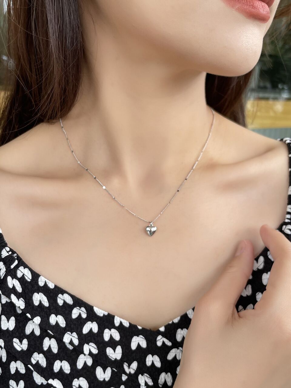 Heart Charm Necklace Valentines