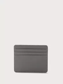 男士極簡卡片收納夾，輕巧便攜信用卡身份證，適用於白領工作和旅遊，適合作為周年紀念日生日禮物 - 灰色 - 查看 2