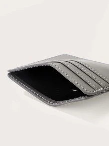 男士極簡卡片收納夾，輕巧便攜信用卡身份證，適用於白領工作和旅遊，適合作為周年紀念日生日禮物 - 灰色 - 查看 6