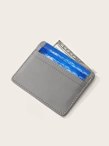 男士極簡卡片收納夾，輕巧便攜信用卡身份證，適用於白領工作和旅遊，適合作為周年紀念日生日禮物 - 灰色 - 查看 7