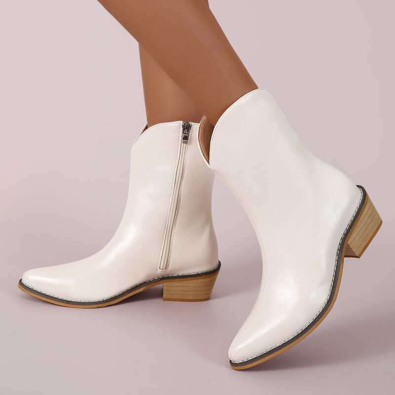 

Minimalist Riding Boots, Beige