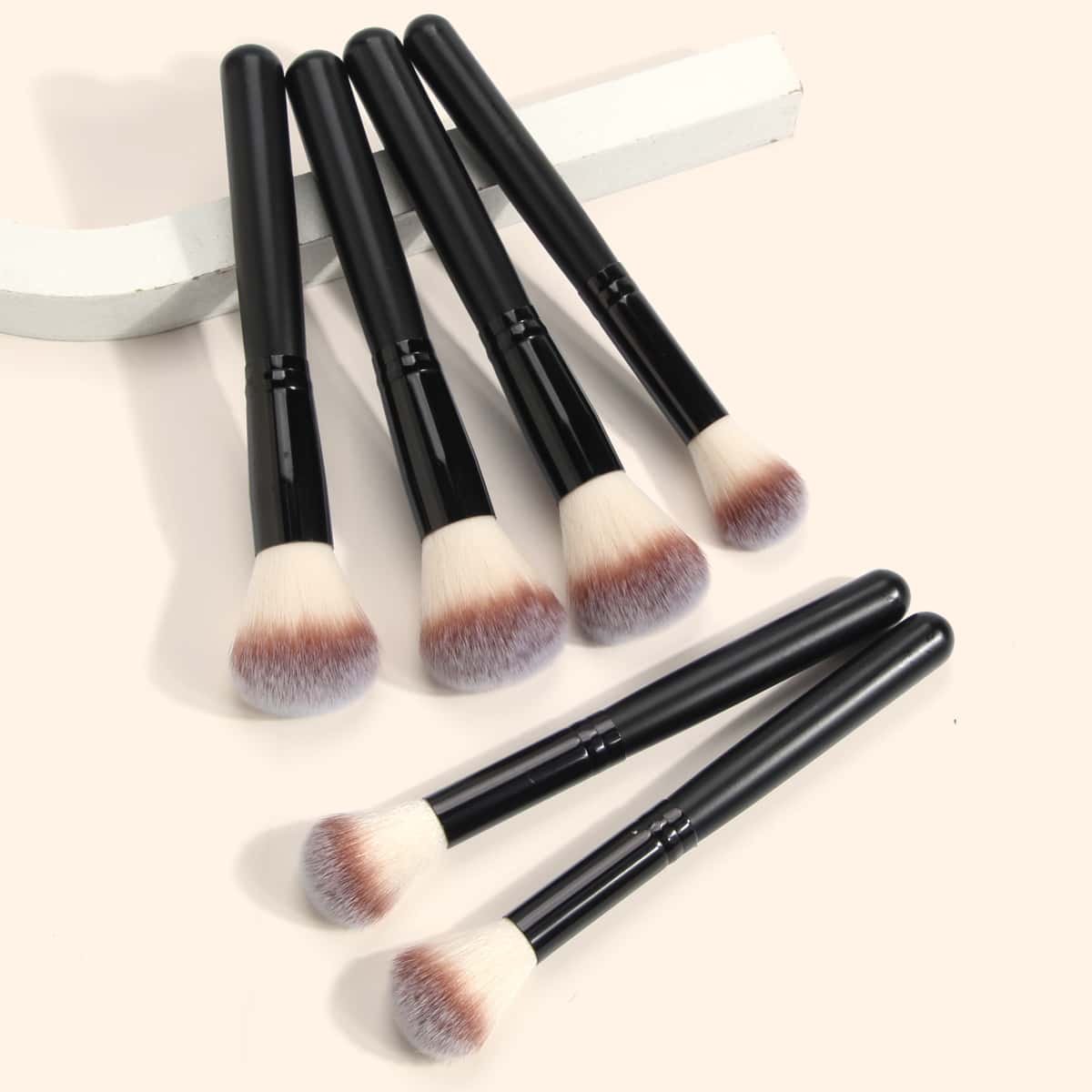 

6pcs Makeup Brush Set, Black