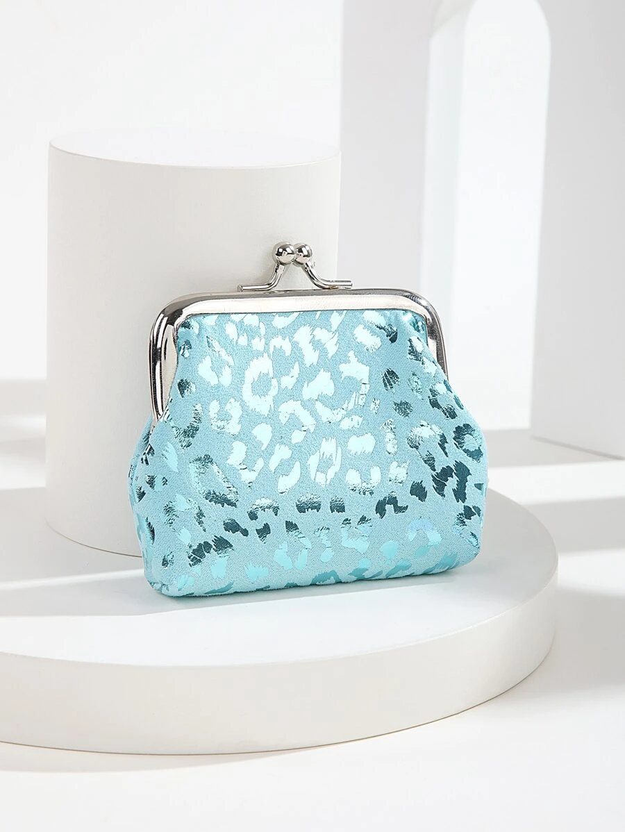 Mujeres Cartera de Bolsillo Pequeña Ligera y Versátil con Cierre de Beso Estilo Lunares, Perfecta como Regalo de Cumpleaños, Aniversario, San Valentín para Parejas, Mujeres, Damas, Niñas - Bolsa de Regalo Incluida