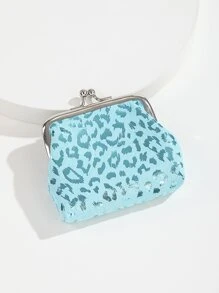 Mujeres Cartera de Bolsillo Pequeña Ligera y Versátil con Cierre de Beso Estilo Lunares, Perfecta como Regalo de Cumpleaños, Aniversario, San Valentín para Parejas, Mujeres, Damas, Niñas - Bolsa de Regalo Incluida