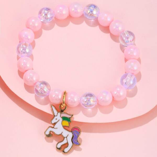 

Toddler Girls Unicorn Charm Bracelet, Multicolor