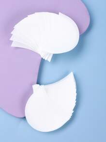 10 Protector de sombra de ojos multifuncional Parches de almohadilla de gel de sombra de ojos Plantillas de sombra de ojos para prevenir extensiones de pestañas, teñido y residuos de maquillaje de labios, adhesivo de barrera de extensiones de pestañas - Blanco - Ver 1