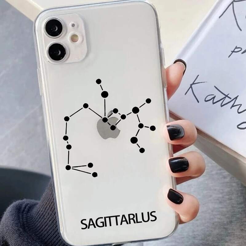 

Constellation Pattern Phone Case, Black