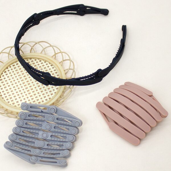 

3pcs Toddler Girls Adjustable Solid Headband, Multicolor