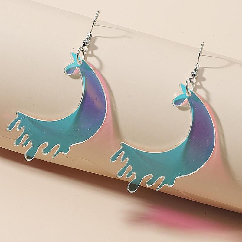 

Moon Drop Earrings, Multicolor