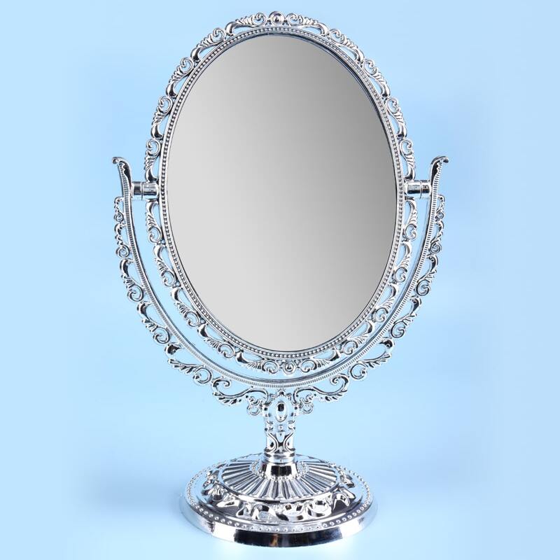 

Adjustable Angle Desktop Mirror, Silver