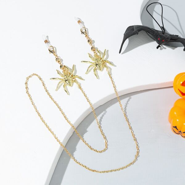 

Spider Charm Glasses Chain, Gold