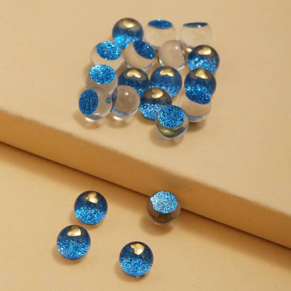 

20pcs Ball DIY Jewelry Accessories, Blue