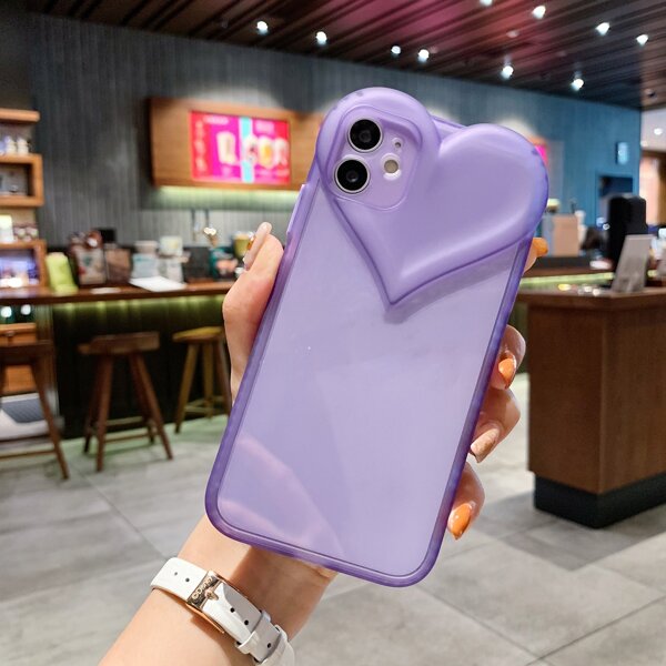 

Heart Phone Case, Purple