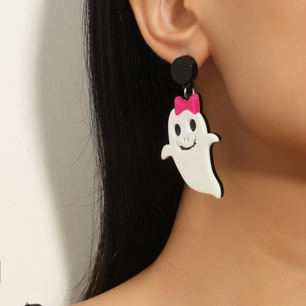 

Halloween Ghost Drop Earrings, Multicolor