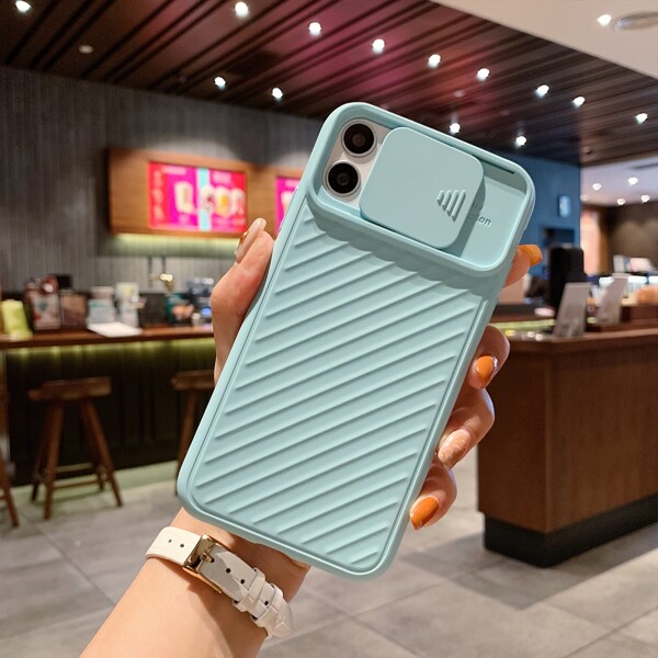 

Slide Camera Cover Phone Case, Baby blue