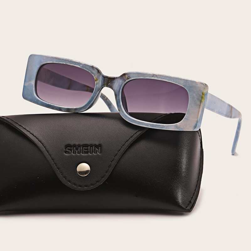 

Guys Square Frame Sunglasses, Grey