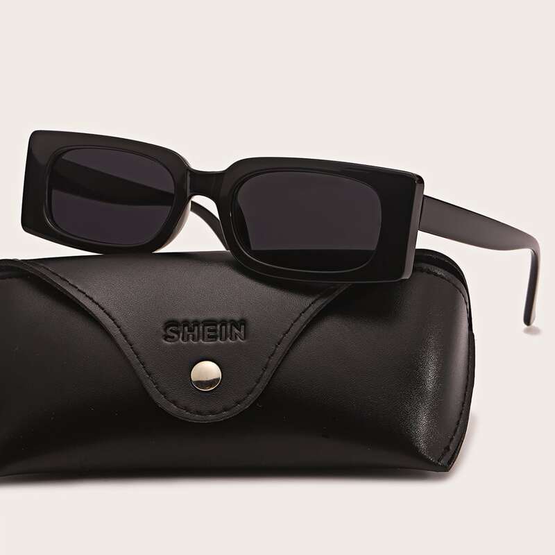 

Guys Square Frame Sunglasses, Black