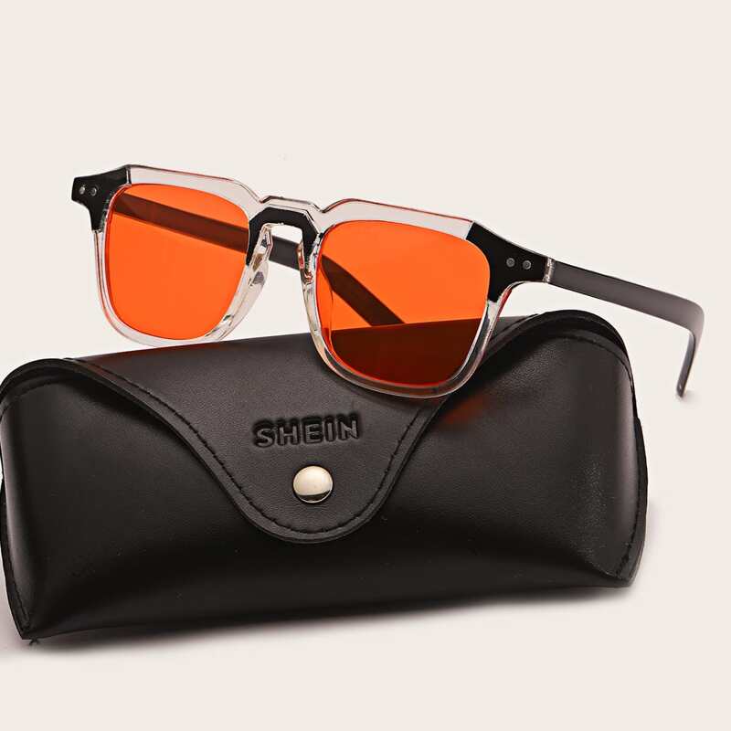 

Guys Square Frame Sunglasses, Orange