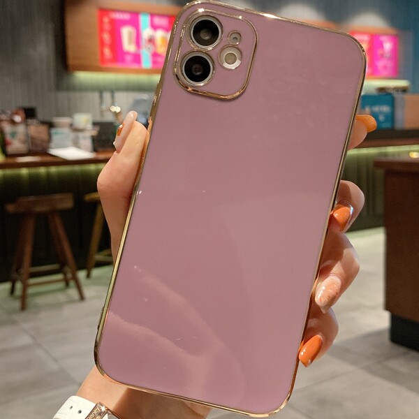 

Contrast Frame Phone Case, Pink