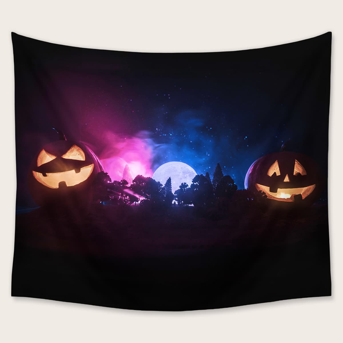 

Halloween Pumpkin Tapestry, Multicolor