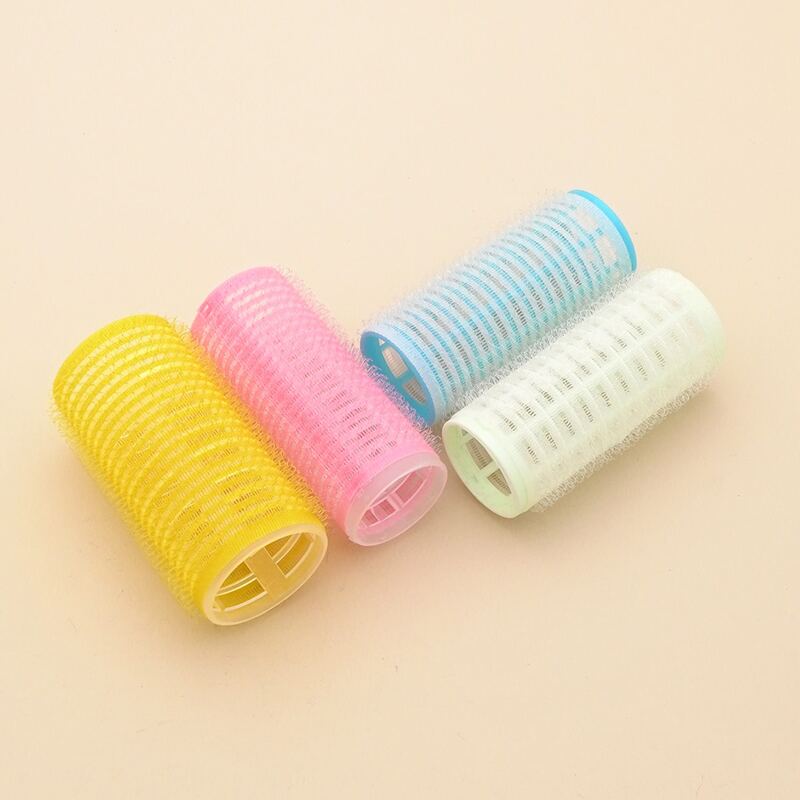 

4pcs Plastic Hair Curler Roller, Multicolor
