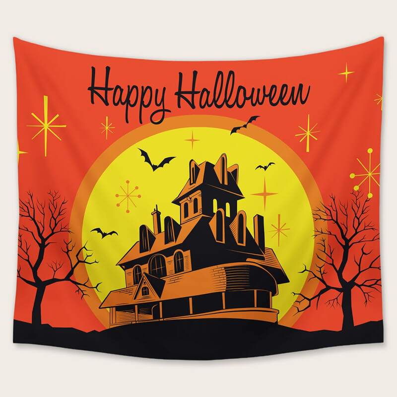 

Halloween Print Tapestry, Multicolor