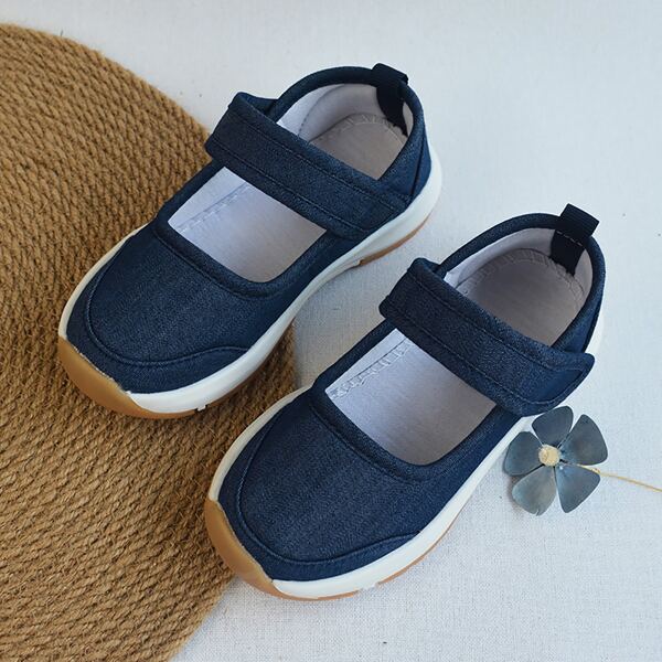 

Toddler Boys Canvas Velcro Strap Flats, Blue