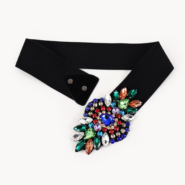 

Rhinestone Decor Belt, Multicolor