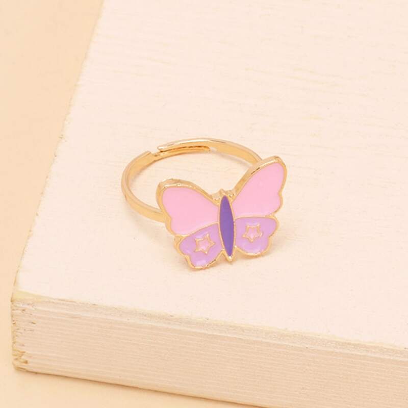 

Butterfly Decor Ring, Pink