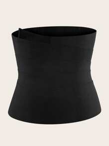 Sports Outdoor Latex Solid Abdominal Binder Shapewear Waist Trainer Corset - Black - View 9