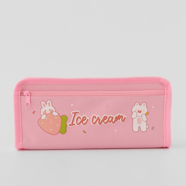 

Cartoon Graphic Pencil Case, Dusty pink