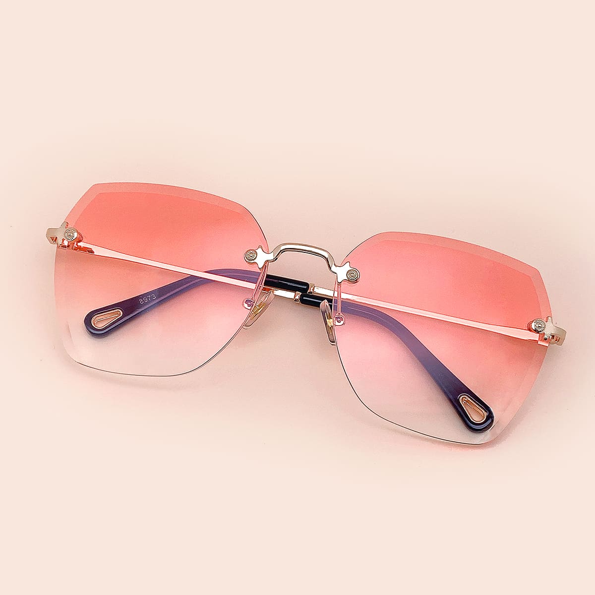 

Rimless Tinted Lens Sunglasses