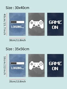 3pcs Game Print Unframed Painting