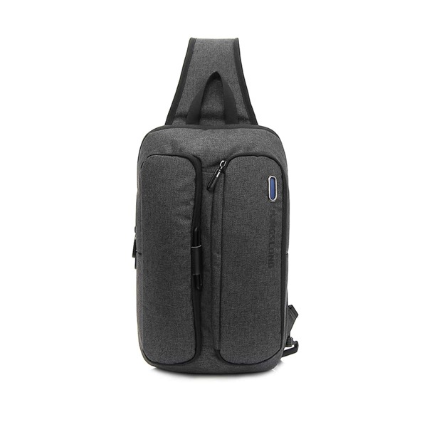 

Men Minimalist Sling Bag, Grey