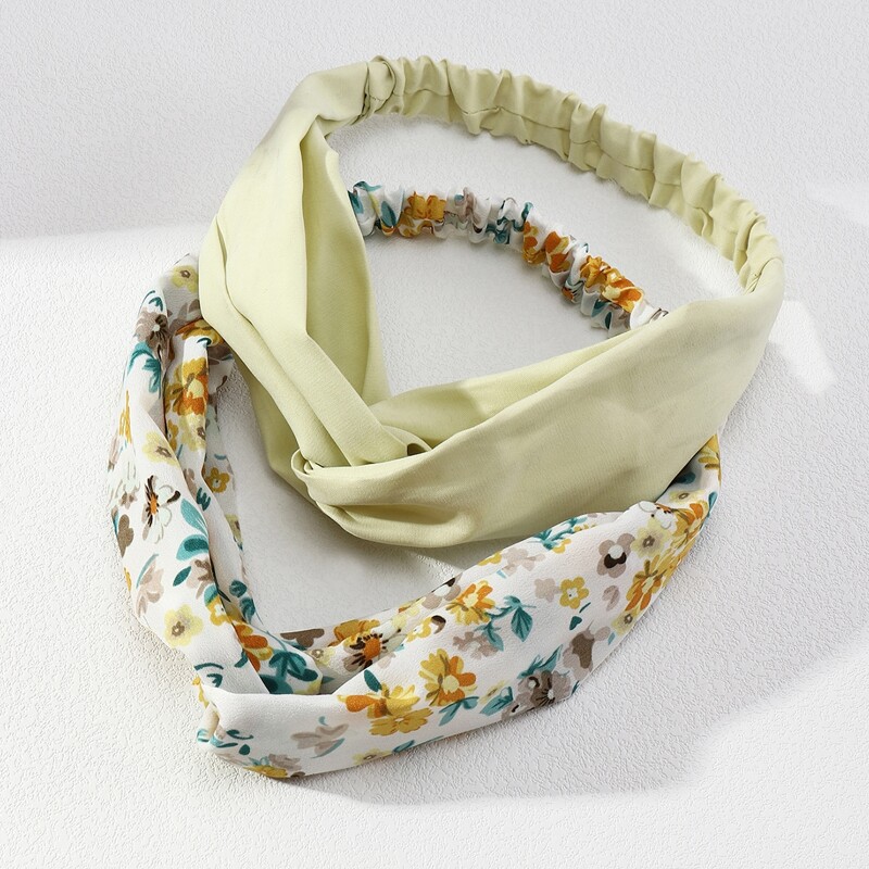 

2pcs Floral Pattern Hair Band, Multicolor