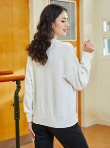 Áo len nữ - trắng - Xem 2