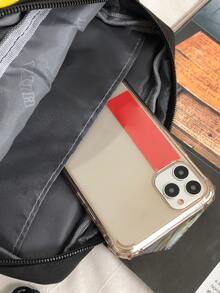 Men Minimalist Crossbody Bag - Black - View 6