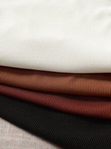 4 piezas Top corto unicolor - Multicolor - Ver 5