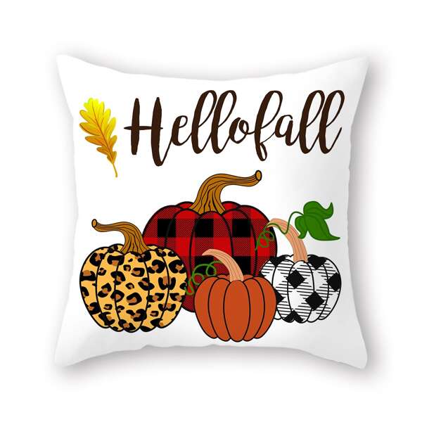 

Halloween Pumpkin Cushion Cover Without Filler, Multicolor