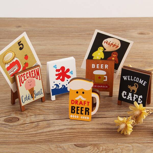

1pc Random Wooden Card Clip, Multicolor