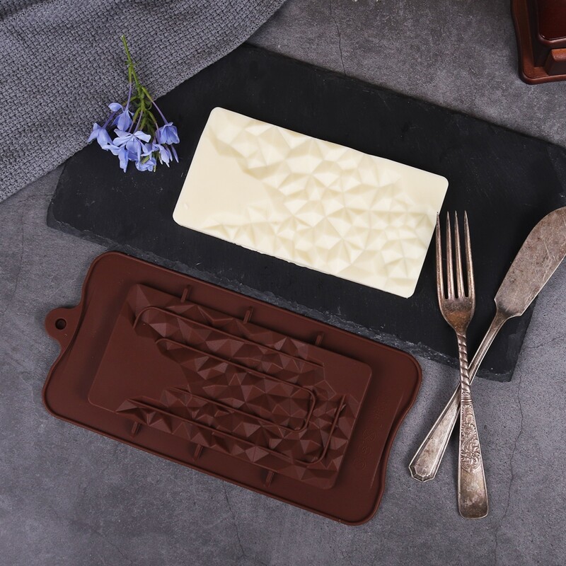 

1pc Silicone Chocolate Mold, Chocolate brown