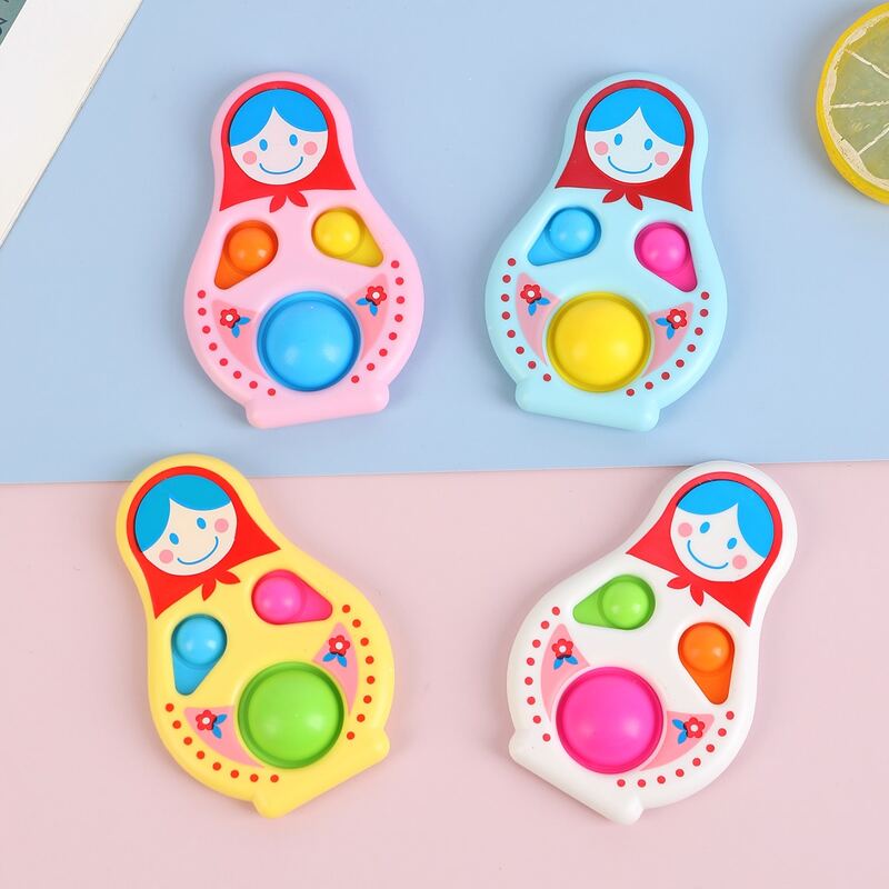 

1pc Cartoon Graphic Random Push Pop Bubble, Multicolor